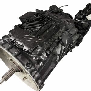 Close-up of a truck transmission system