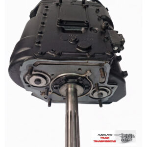 Truck transmission gearbox with shaft.